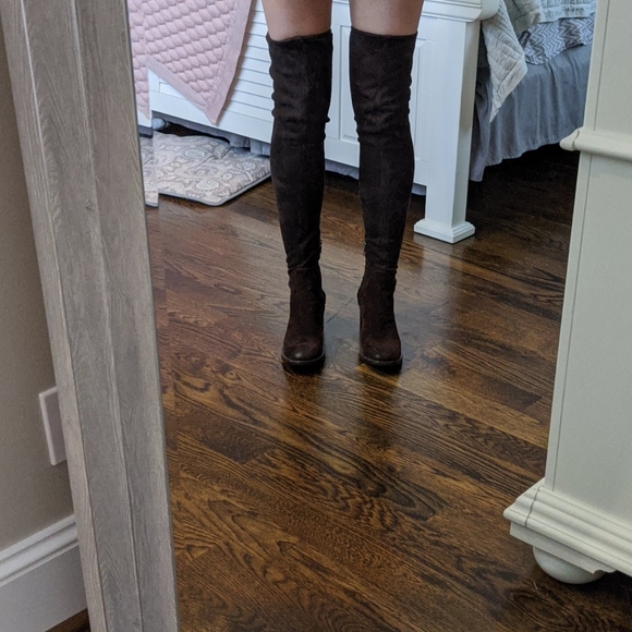 prada thigh high boots
